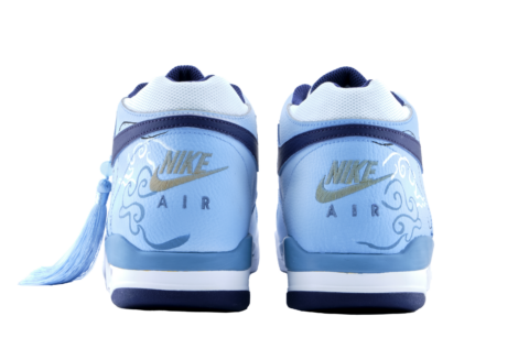 Nike Flight Legacy Cloud Tower Snake Shadow Slip Resistant Abrasion Resistant Mid top Vintage Basketball Shoes Men’s