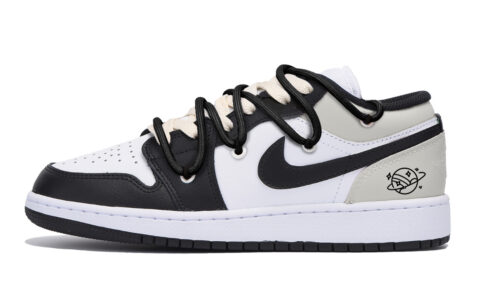 Jordan Air Jordan 1 Vintage Basketball Shoes Men’s Low Top Black Gray