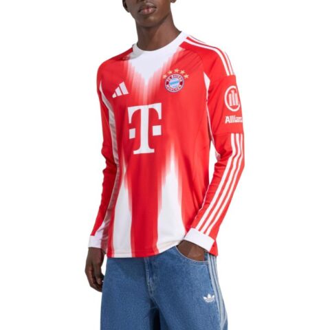Adidas Free Shipping With AdiClub Fc Bayern 25/26 Long Sleeve Home Jersey