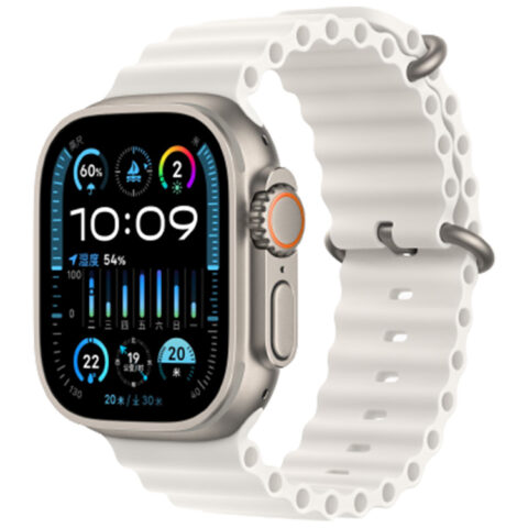 Apple Watch Ultra 2 2023 Model, China Mainland Version, Ocean Strap, Titanium Watch Case Smart Watches