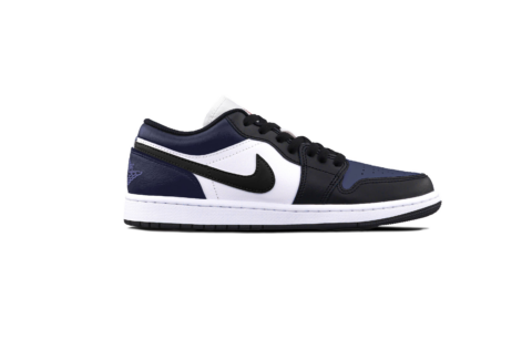 Jordan Air Jordan 1 Sanded Purple Leather Cushioning, Wear Resistant Low top Skateboard Shoes Unisex Black Purple