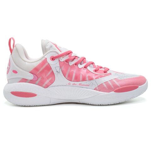 RIGORER Reaves 2 Basketball Shoes Men’s Low Top Zun Ze White/Red Plum Pink