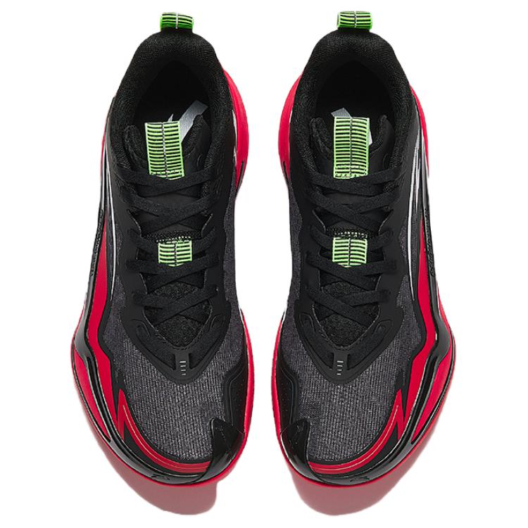 CHAOJIANTA Slip Resistant Abrasion Resistant Low top Nitrogen Technology Basketball Shoes Men’s Basic Black Classic Red