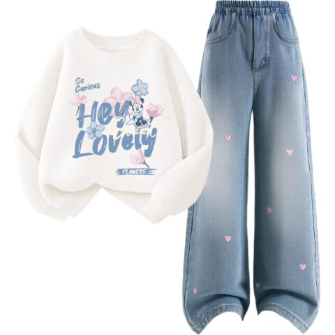 Disney Kids Casual Sportswear Crew Neck Moderate