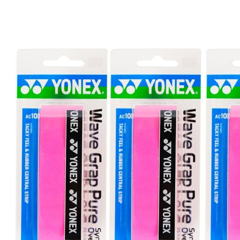 YONEX Badminton Grip Tapes Rose Red Keel Polyurethane Thin 3 Pack