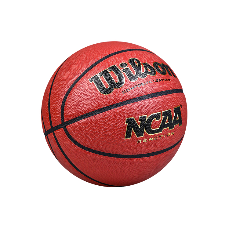Wilson NCAA Collection 2014601 Pu Basketball Brick Red Standard Size 7 Competition Grade Ball Training Unisex