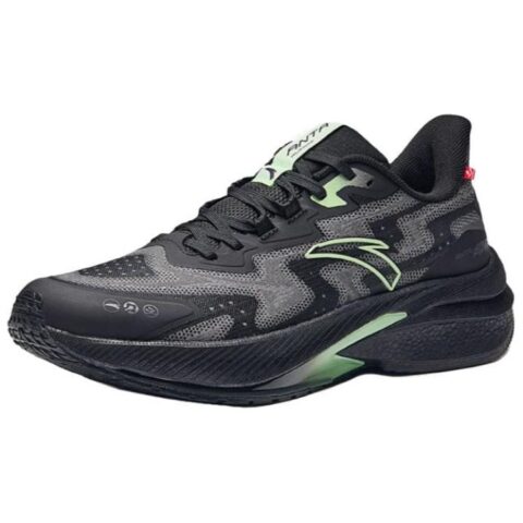 Anta Rocket 5.0 Nitrogen Technology Slip Resistant Abrasion Resistant Low top Running Shoes Men’s Black Gray Green