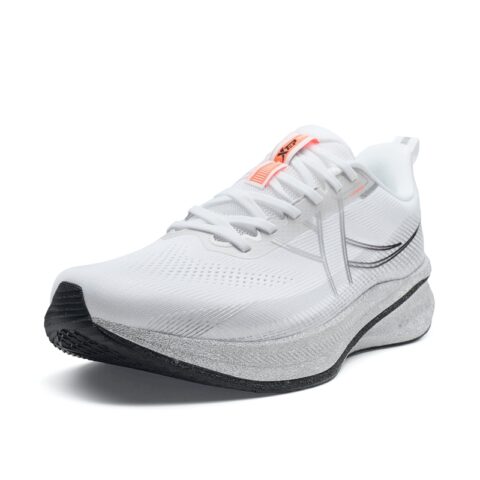 XTEP 360X 2.0 LITE Cushioning Breathable Low top Casual Long Distance Running Sprint Running Shoes Men’s Silver White