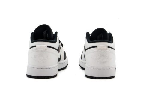 Jordan Air Jordan 1 Abrasion Resistant Low top Vintage Basketball Shoes Unisex Black White