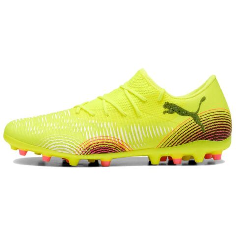 PUMA FUTURE 8 MATCH Abrasion Resistant Soccer Shoes Men’s Yellow