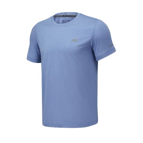 Skechers GODRI SS25 Quick Dry T Shirts Men’s Acheli Blue/030P