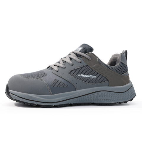 LANOUDUN Slip Resistant Coverage With Impact Resistance Low top Outdoor Shoes Men’s Dark Gray