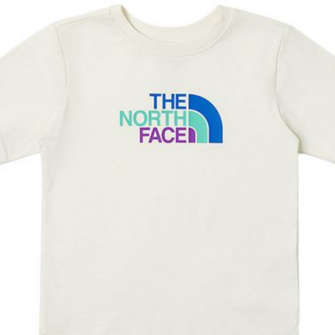 THE NORTH FACE Casual Sportswear SS25 Dune White/Green Children Aged 3 7 Years Old