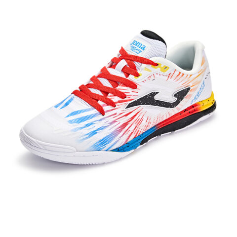 Joma IC/in Fabric Slip Resistant Abrasion Resistant Soccer Shoes Men’s White