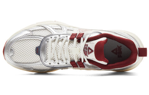 PEAK Taichi P2K Low top Casual Running Shoes Women’s White Silver Red