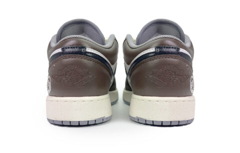 Jordan Air Jordan 1 Linden Slip Resistant Abrasion Resistant Low top Vintage Basketball Shoes GS White Brown