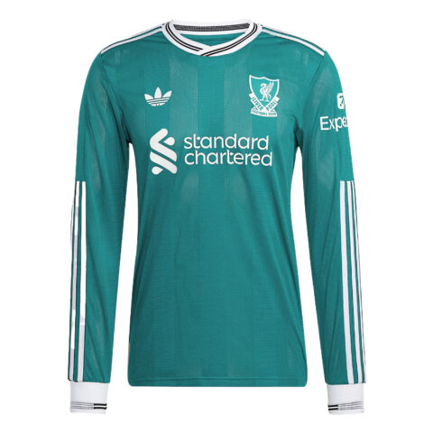 Adidas Originals Free Shipping with adiClub Liverpool Fc 25/26 Long Sleeve Third Authentic Jersey