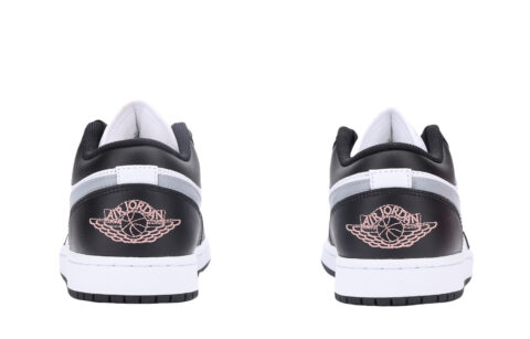 Jordan Air Jordan 1 Low top Vintage Basketball Shoes Unisex Black White Gray