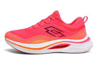 LOTTO Cushioning Slip Resistant Breathable Lightweight Rebound Low top Dragon Spine Arch Support Plate, Popcorn Midsole