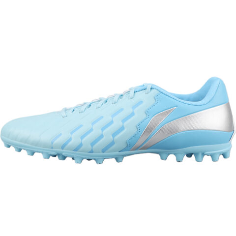 Li Ning MG Multi Ground Artificial Turf Cushioning Slip Resistant Soccer Shoes Men’s Blue