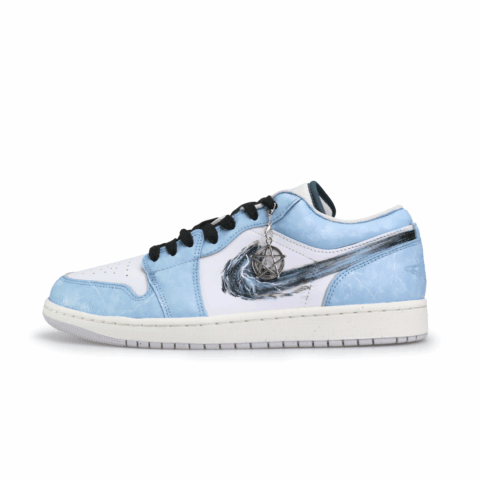 Jordan Air Jordan 1 Scourge The Wind And Rain AJ1 Low Lightning Abrasion Resistant Abrasion Resistant Low top
