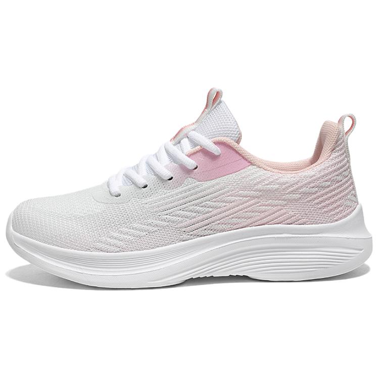 BIANSULONG Cushioning, Wear Resistant Low top Casual Running Shoes Women’s White Pink