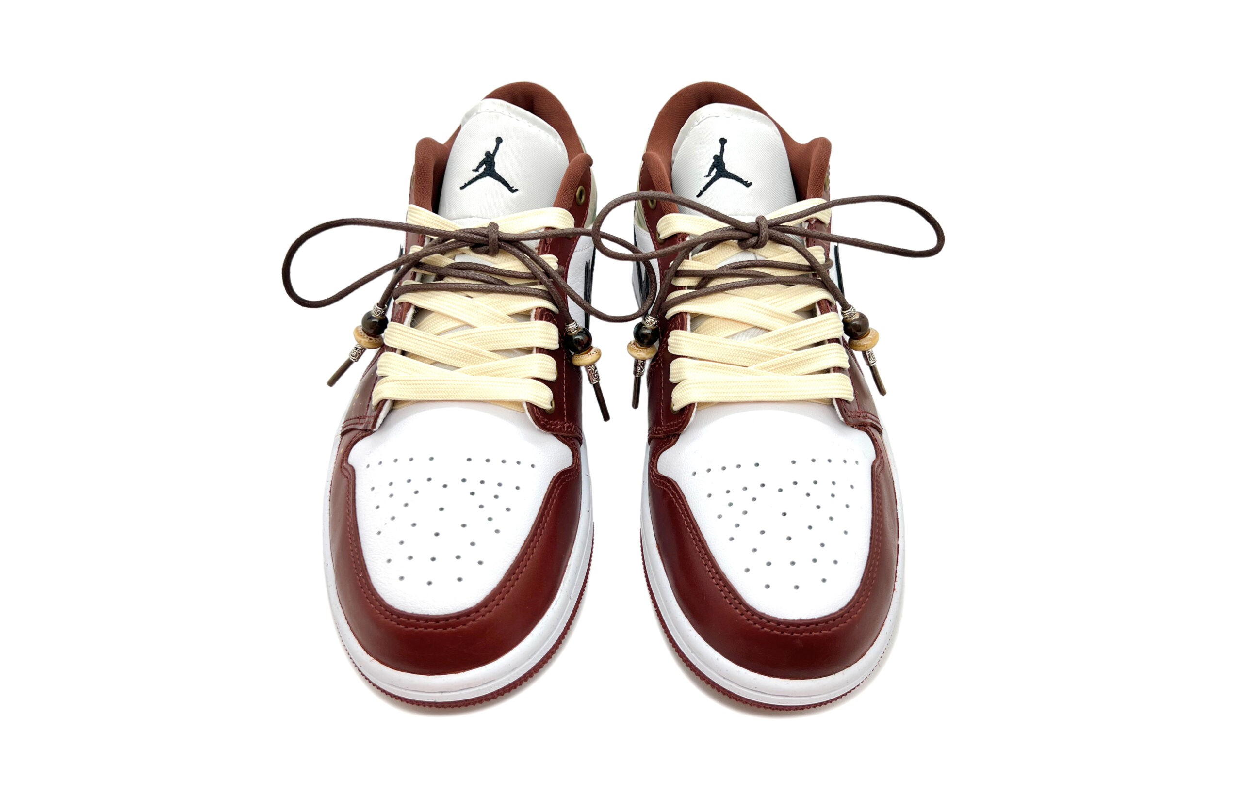 Jordan Air Jordan 1 Slip Resistant Abrasion Resistant Low top Vintage Basketball Shoes Men’s Red White