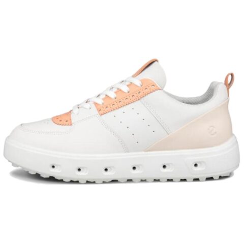 Ecco Street 720 Series Low top Golf Shoes Women’s White Orange