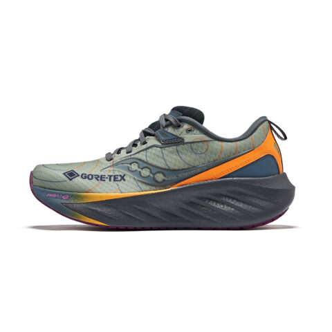 Saucony TRIUMPH Victory 22 Coverage Low top Running Shoes Women’s Green Gray Yellow