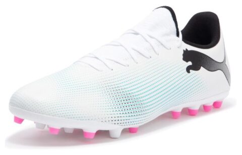 PUMA Future 7 Play Mg Cleats ‘White Blue Pink’