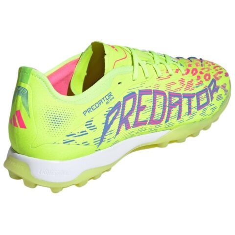 Adidas PREDATOR PRO TF Turf Slip Resistant Abrasion Resistant Soccer Shoes Unisex Lemon