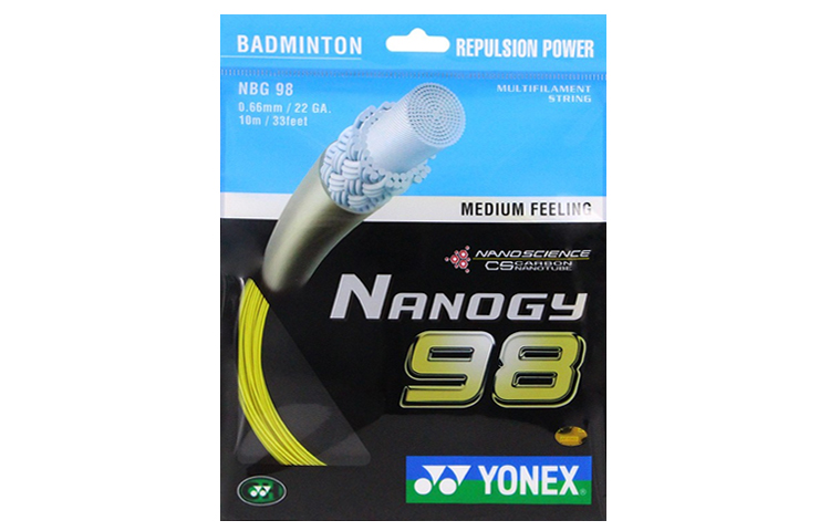 YONEX Badminton Racket Strings Unisex NBG98CH 2 Pack