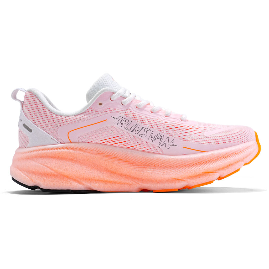 IRUNSVAN Low top Running Shoes Unisex Color Pink Orange