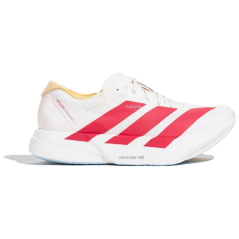 Adidas Adizero Adios Pro 4 Coverage Thermal Rebound Low top Marathon Long Distance Running Shoes Men’s White Red