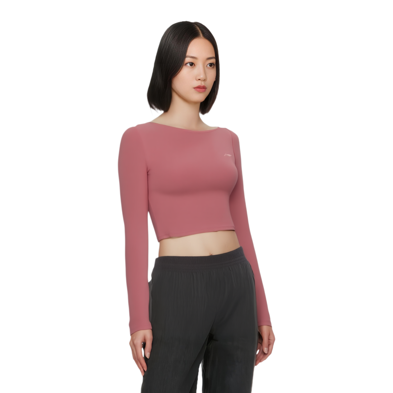 Li Ning Fitness Series Workout Clothing Women’s Withered Rose Red