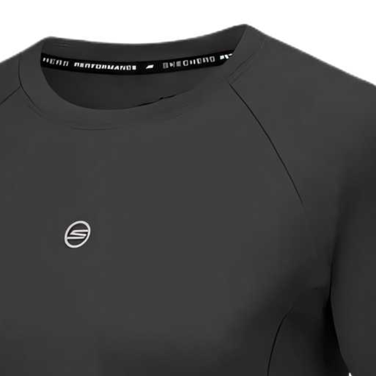 Skechers GODRI Raglan Sleeve T Shirt Women’s Carbon Black 0018