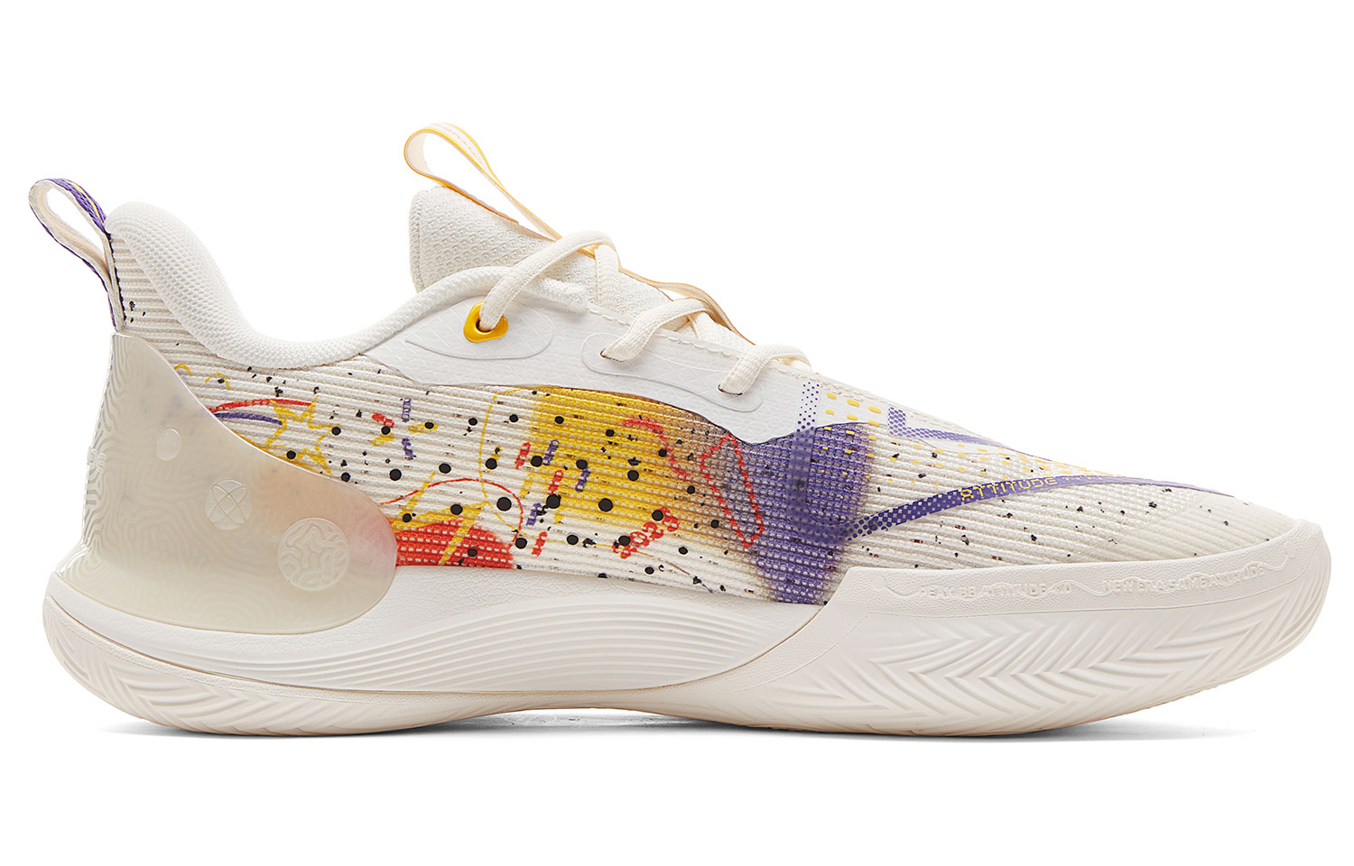 PEAK Taichi Triangle 4.0 Basketball Shoes Men’s Low Top Ultra Strong White Dark Purple