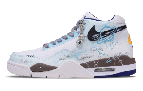 Nike Flight Legacy Geometric Planet Abrasion Resistant Abrasion Resistant Mid top Vintage Basketball Shoes Men’s