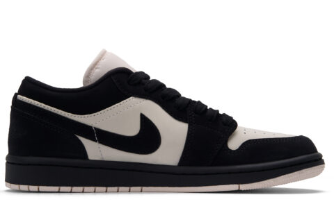 Jordan Air Jordan 1 Low top Vintage Basketball Shoes Unisex Black Pink