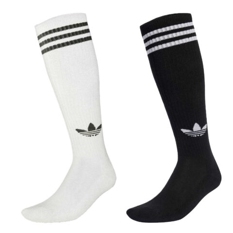 Adidas Originals three-stripes knee socks (pack of two)
