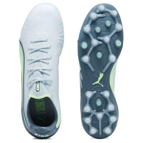 PUMA King Ultimate Abrasion Resistant Abrasion Resistant Soccer Shoes Men’s White Gray
