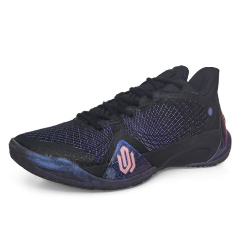 PEAK Wiggins Talent 2 Basketball Shoes Unisex Low Top Black/Purple Blue