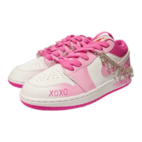 Jordan Air Jordan 1 Low ‘Pinksicle’ Candy House Low top Vintage Basketball Shoes Women’s Pink White