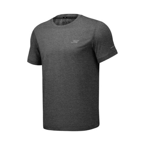 Skechers GODRI SS25 T Shirt Men’s Carbon Black/0018