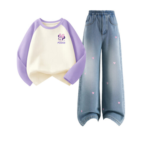 Disney Kids Casual Sportswear Crew Neck Moderate