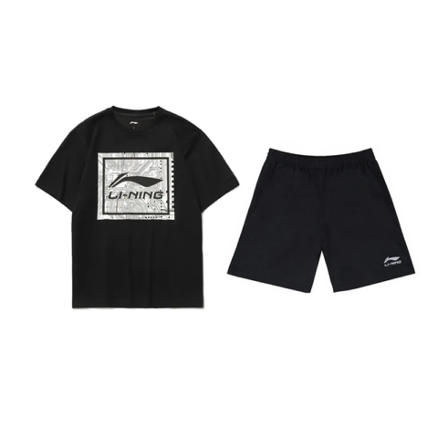 Li Ning Casual Sportswear Unisex Black+Black