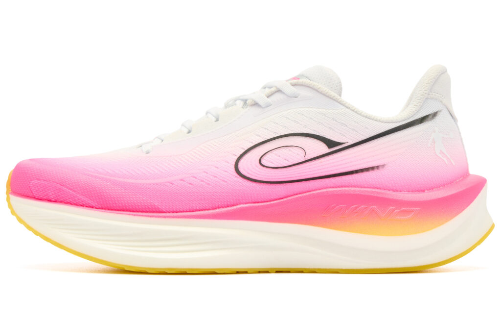 QIAODAN Strong Wind 3TR Running Shoes Men’s Low Top Jordan White Neon Pink