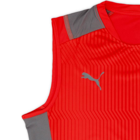 PUMA AC Milan Puma Training Vest Soccer Jersey Unisex Red