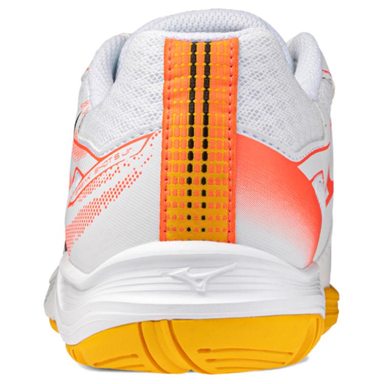 Mizuno BREAK SHOT 5 Jr.AC Tennis Shoes Unisex Low Top White/Orange