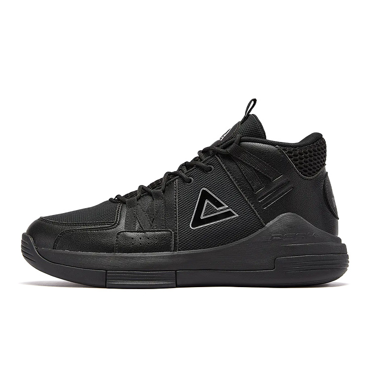 PEAK Training Mid top Basketball Shoes Men’s All Black